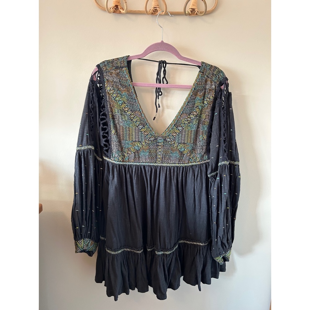Free People Oversized Patterned Top
